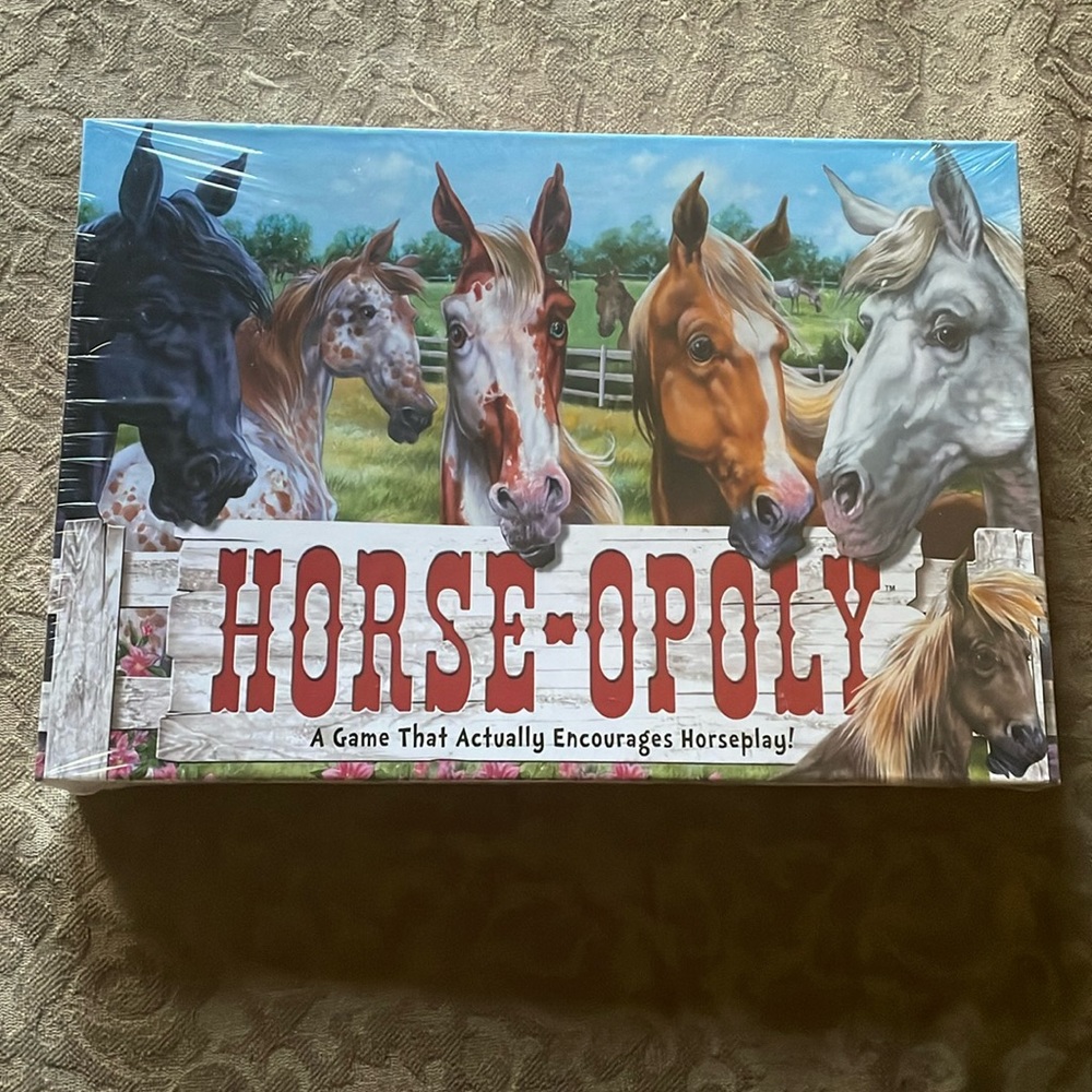 New, Sealed in Box Horse-opoly Board Game